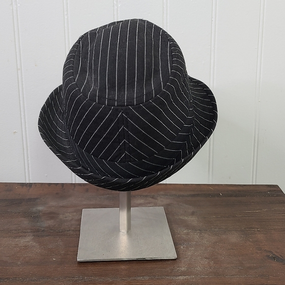 DP Outdoors Black White Striped Classic Panama Hat - Picture 4 of 7